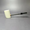 MBSD Meerschaum Deluxe Smooth Poker Block Meerschaum Pipe, New - Image 2