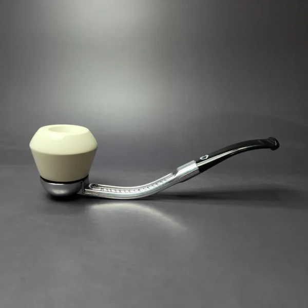 Falcon Standard Multipurpose w/ MBSD Meerschaum Rhodesian Block Meerschaum Bowl Pipe, New - Image 2