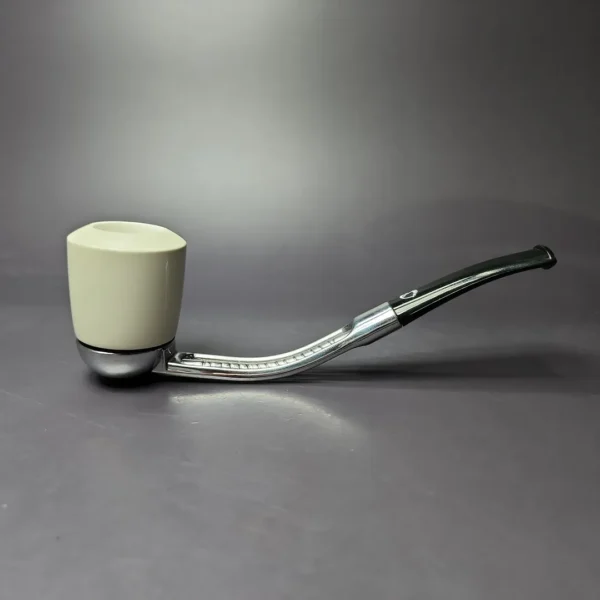Falcon Classic Bent with MBSD Meerschaum Block Meerschaum Bowl Pipe, New - Image 2