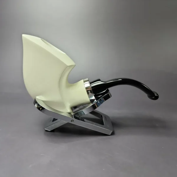 MBSD Meerschaum Silver Reverse Calabash Pickaxe Block Meerschaum Pipe, New - Image 2