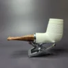 MBSD Meerschaum Silver "Beehive Brandy" Block Meerschaum Pipe, New - Image 3