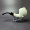 MBSD Meerschaum Deluxe XL Smooth Egg Block Meerschaum Pipe, Briar-Mortise, New - Image 3