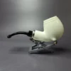 MBSD Meerschaum Silver Reverse Calabash Egg Block Meerschaum Pipe, New - Image 3