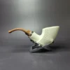 MBSD Meerschaum Silver Reverse Calabash Pickaxe Block Meerschaum Pipe, New - Image 3