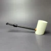 MBSD Meerschaum Deluxe Smooth Poker Block Meerschaum Pipe, New - Image 3