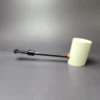 MBSD Meerschaum Deluxe Smooth Poker Block Meerschaum Pipe, New - Image 3