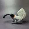 MBSD Meerschaum Deluxe Rustic Rhodesian Block Meerschaum Pipe, Briar-Mortise, New - Image 3