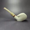 MBSD Meerschaum Deluxe Blowfish Sitter Block Meerschaum Pipe, Briar-Mortise, New - Image 3
