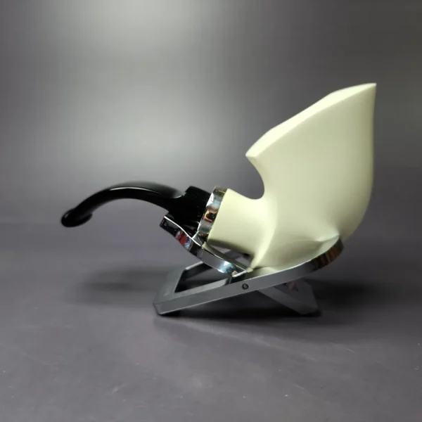 MBSD Meerschaum Silver Reverse Calabash Pickaxe Block Meerschaum Pipe, New - Image 3