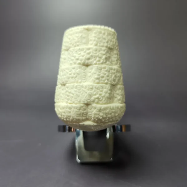 MBSD Meerschaum Silver Reverse Calabash Brick Stack Block Meerschaum Pipe, New - Image 4