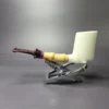 SU Pipes "Speeding Dublin" w/Bamboo Handmade Block Meerschaum Pipe, New - Image 4