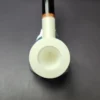 MBSD Meerschaum Deluxe Smooth Large Billiard Block Meerschaum Pipe, Briar-Mortise, New - Image 5