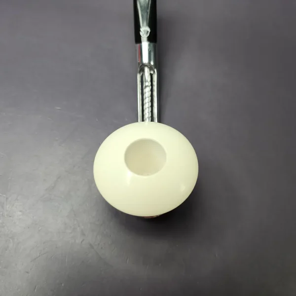 Falcon Chrome Dental w/ MBSD Meerschaum Dublin Block Meerschaum Bowl Pipe, New - Image 5