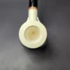 MBSD Meerschaum Deluxe Smooth Large Billiard Block Meerschaum Pipe, Briar-Mortise, New - Image 5