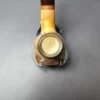 MBSD Meerschaum Deluxe Smooth Fumed Brandy Block Meerschaum Pipe, Briar-Mortise, New - Image 5