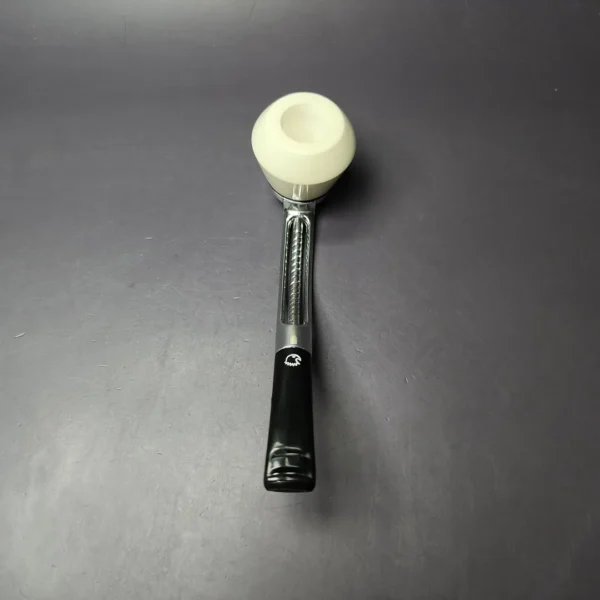 Falcon Standard Multipurpose w/ MBSD Meerschaum Rhodesian Block Meerschaum Bowl Pipe, New - Image 6
