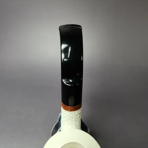 MBSD Meerschaum Deluxe Rustic Rhodesian Block Meerschaum Pipe, Briar-Mortise, New - Image 6