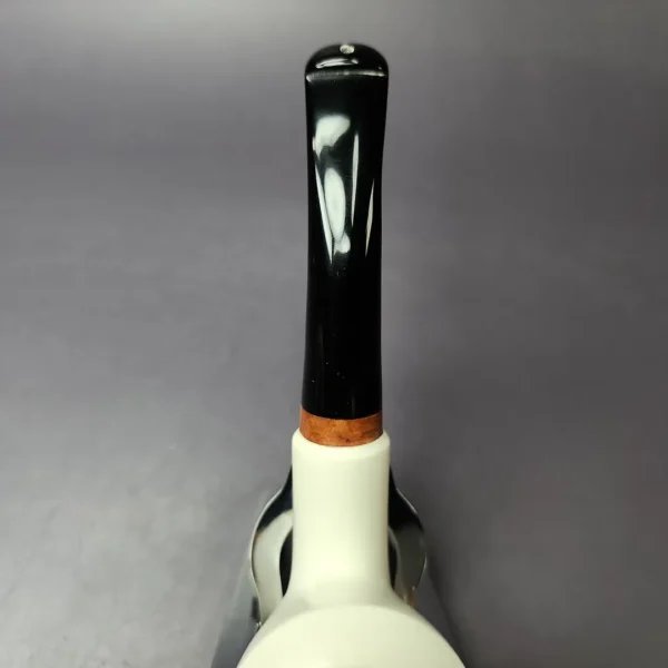 MBSD Meerschaum Deluxe Smooth Dublin Block Meerschaum Pipe, Briar-Mortise, New, 9mm - Image 6