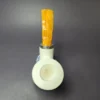 MBSD Meerschaum Silver "Danish Dublin" Block Meerschaum Pipe, New - Image 7