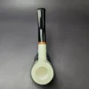 MBSD Meerschaum Deluxe Smooth Large Billiard Block Meerschaum Pipe, Briar-Mortise, New - Image 7