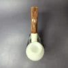 MBSD Meerschaum Deluxe Smooth Egg Block Meerschaum Pipe, Briar-Mortise, New - Image 7