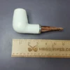 MBSD Meerschaum Silver "Beehive Brandy" Block Meerschaum Pipe, New - Image 8