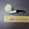MBSD Meerschaum Deluxe XL Smooth Egg Block Meerschaum Pipe, Briar-Mortise, New - Image 8