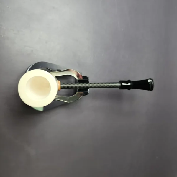 MBSD Meerschaum Deluxe Poker Translucent Block Meerschaum Pipe, New - Image 8