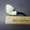 MBSD Meerschaum Silver Lattice Rhodesian Reverse Calabash Block Meerschaum Pipe, New - Image 8