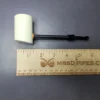 MBSD Meerschaum Deluxe Smooth Poker Block Meerschaum Pipe, New - Image 8
