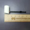 MBSD Meerschaum Deluxe Rusticated Poker Block Meerschaum Pipe, New - Image 8