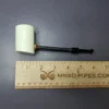 MBSD Meerschaum Deluxe Smooth Poker Block Meerschaum Pipe, New - Image 8