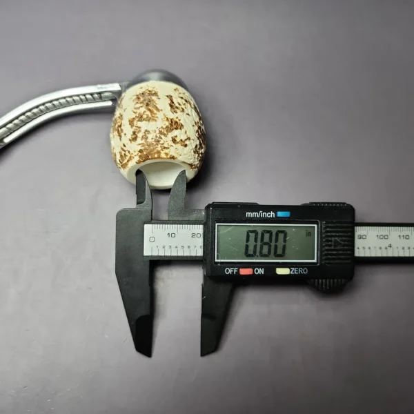 Falcon Standard Multipurpose w/ MBSD Meerschaum Apple Block Meerschaum Bowl Pipe, New - Image 8