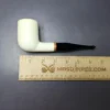 MBSD Meerschaum Deluxe Smooth Large Billiard Block Meerschaum Pipe, Briar-Mortise, New - Image 8