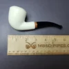 MBSD Meerschaum Deluxe Smooth Dublin Block Meerschaum Pipe, Briar-Mortise, New, 9mm - Image 8