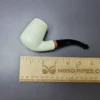 MBSD Meerschaum Deluxe Smooth Brandy Block Meerschaum Pipe, Briar-Mortise, New, 9mm - Image 8