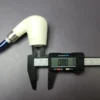 MBSD Meerschaum Deluxe Silver Brandy Block Meerschaum Pipe, Briar-Mortise, New - Image 9