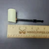 MBSD Meerschaum Deluxe Smooth Poker Block Meerschaum Pipe, Briar-Mortise - Image 9