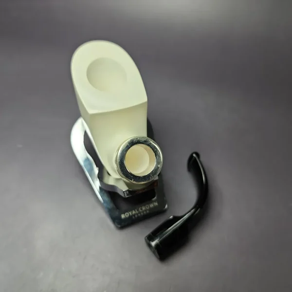 MBSD Meerschaum Silver Reverse Calabash Pickaxe Block Meerschaum Pipe, New - Image 10