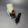 MBSD Meerschaum Deluxe Smooth Large Billiard Block Meerschaum Pipe, Briar-Mortise, New - Image 10