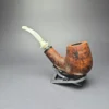 Nording Giant B XL Smooth Bent Billiard w/ Silver Estate Briar Pipe, Unsmoked - Image 3