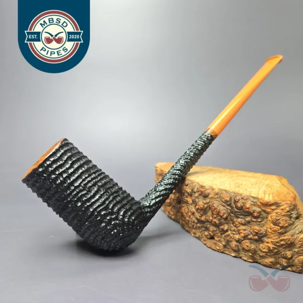 Walt Cannoy Cardinal House Munn XL Pencil Shank Stack Handmade Briar Pipe, New