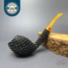 Eclesias "Dragon Scale" Sandblasted Egg Handmade Briar Pipe, New