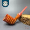 Eclesias Pipes “Dragon Scale” Contrast Sandblast Stack Handmade Briar Pipe, New