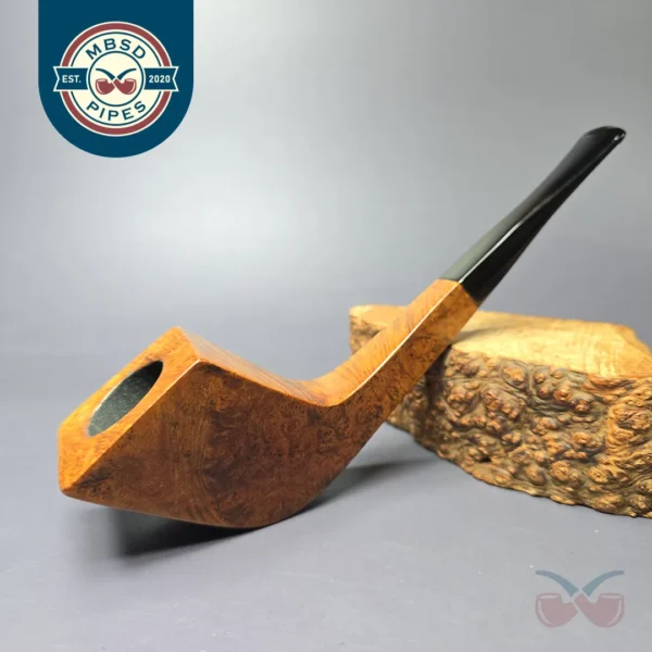 WO Larsen (Sven Knudsen Design) Super 115 Panel Horn Estate Briar Pipe, Danish Estates