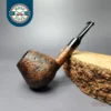 Proxima by Piero Vitale Contrast Sandblasted Brandy Briar Pipe, New