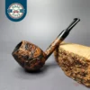 Proxima by Piero Vitale, Contrast Sandblasted Egg Briar Pipe, New