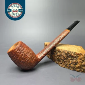 Konstantin Shekita XL Sandblasted Lumberman Estate Briar Pipe, Unsmoked