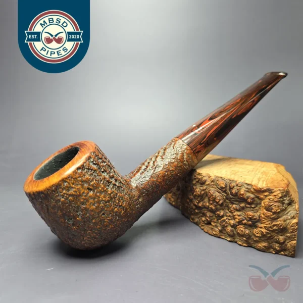 Dunhill 1982 Cumberland 61032 XL Sandblasted Billiard Estate Briar Pipe, English Estates