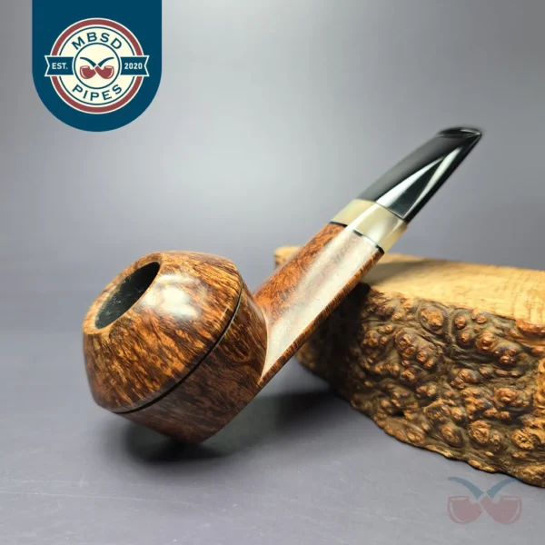 Marek Kando Smooth Wide Shank Bulldog w/Horn Estate Briar Pipe, Other Estates